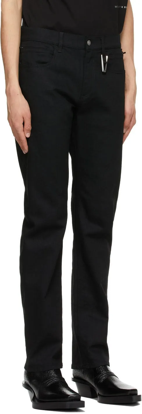 1017 ALYX 9SM Black Six-Pocket Jeans