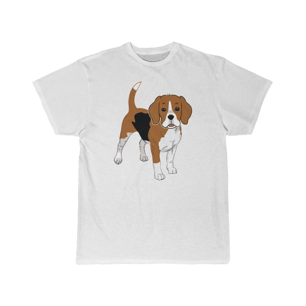 Beagle Men's Short Sleeve Tee, S - 5XL, Preshrunk Cotton, Light Fabric, Relaxed Fit, 11 Colors, FREE Shipping, Made in USA!!