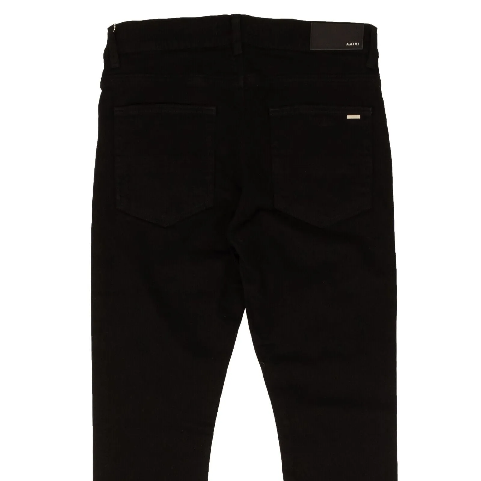 Black Cotton Stack Casual Skinny Jeans