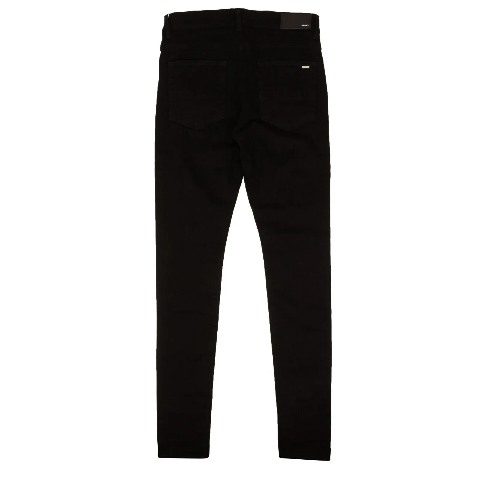 Black Cotton Stack Casual Skinny Jeans