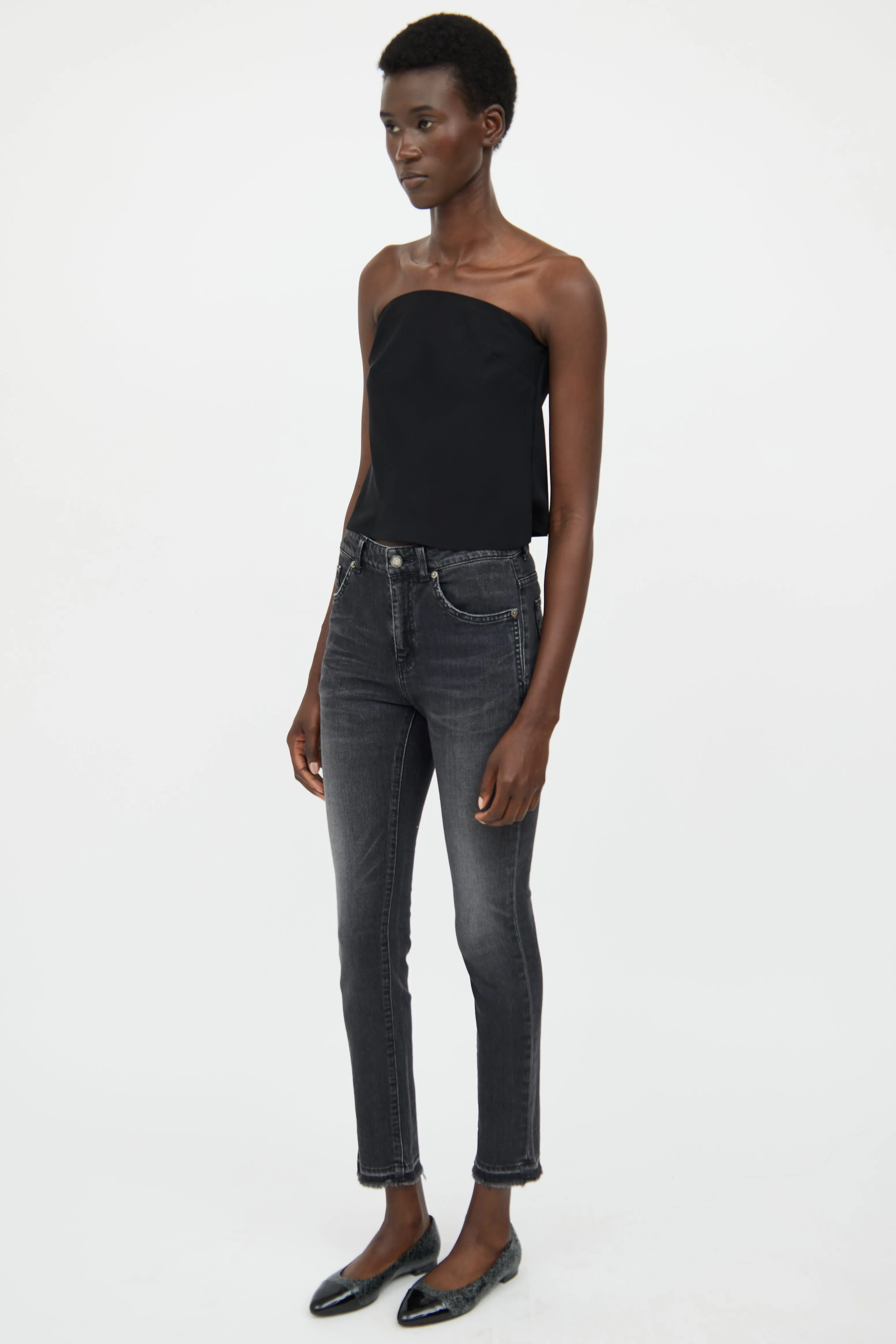 Black Distressed Skinny Jean