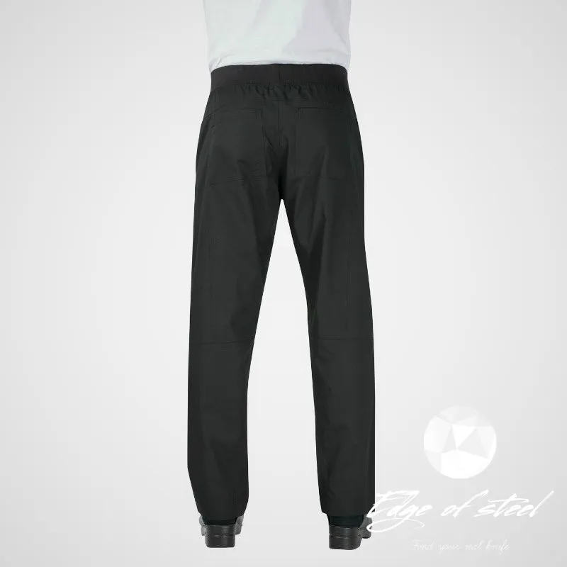 Chefworks Lightweight Black Slim Fit Chef Pants