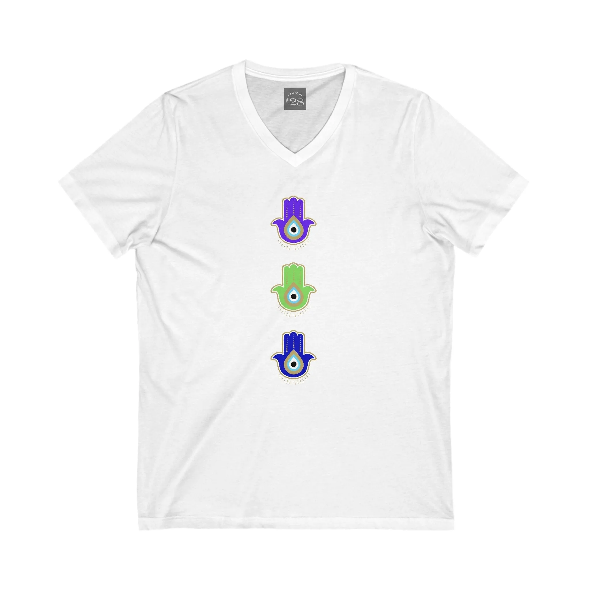 Colourful Hamsas 2 V-Neck Tee