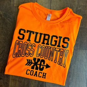 Custom Cross Country Coach Team Shirt