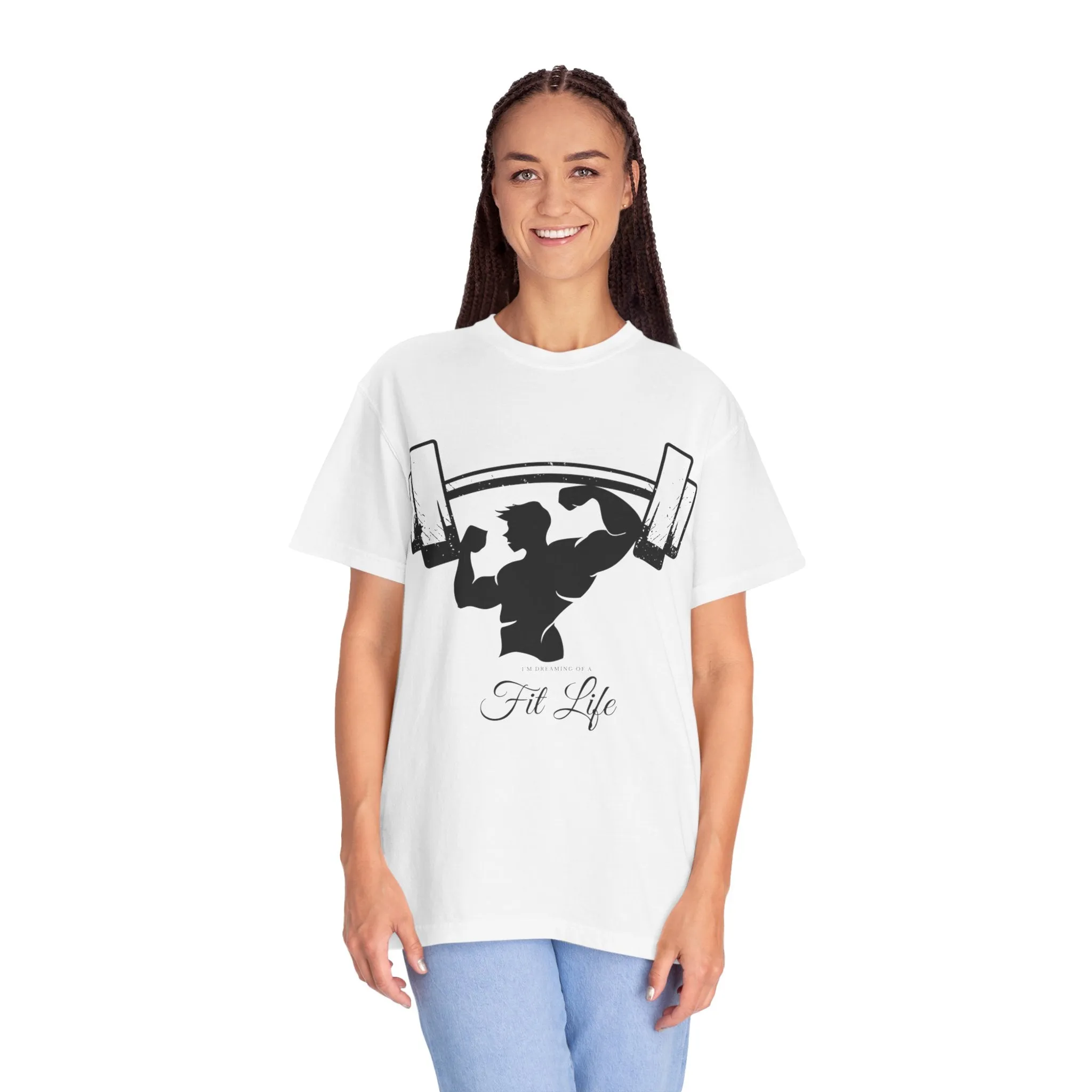 Fit Life T Shirt Unisex Garment-Dyed – Motivational Gym Apparel Wear