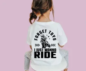 Forget Toys I Moto Ride T Shirt Kids