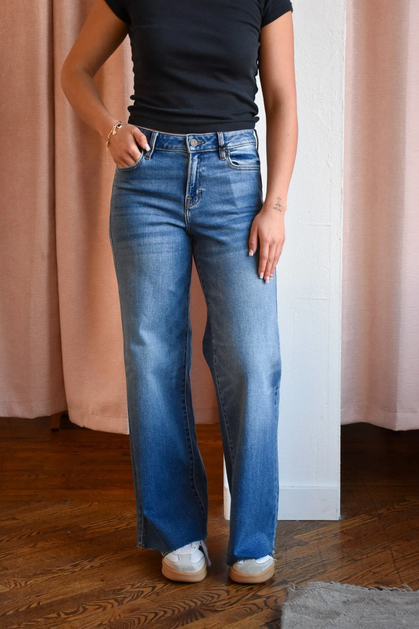 Hidden Jeans Nori High Rise Wide Leg