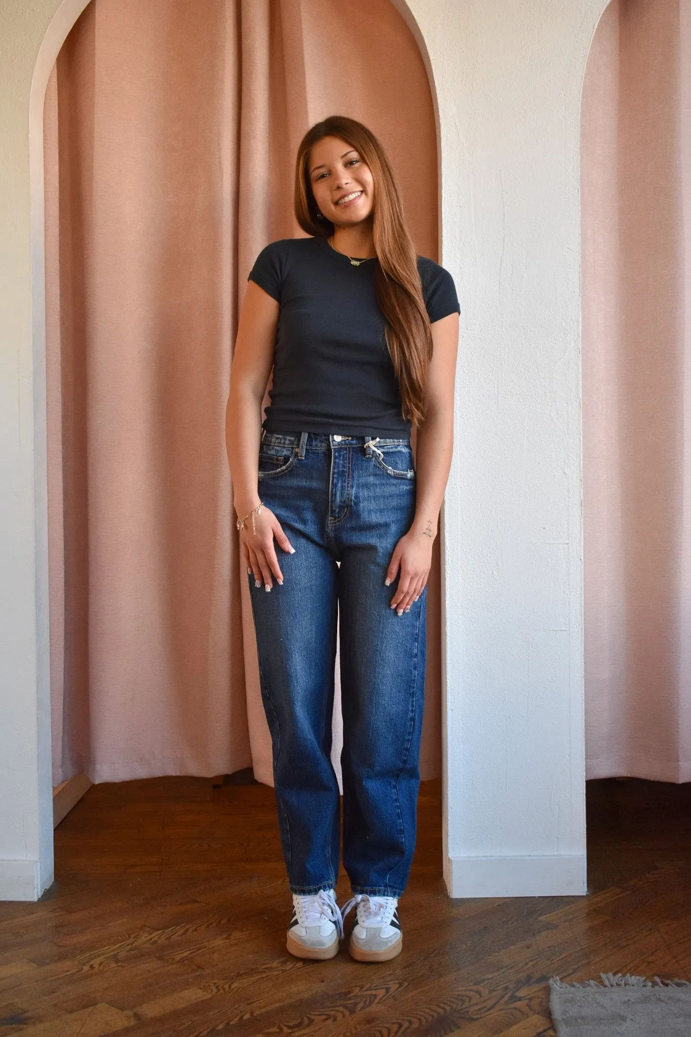 KanCan Jeans High Rise Slim Barrel Jean