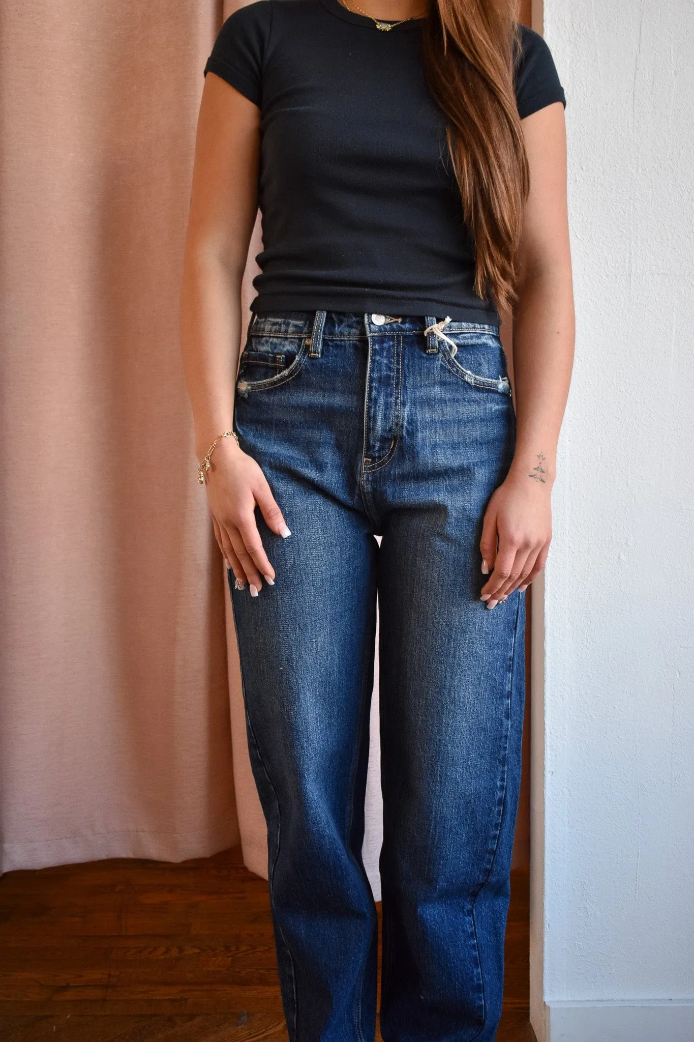 KanCan Jeans High Rise Slim Barrel Jean
