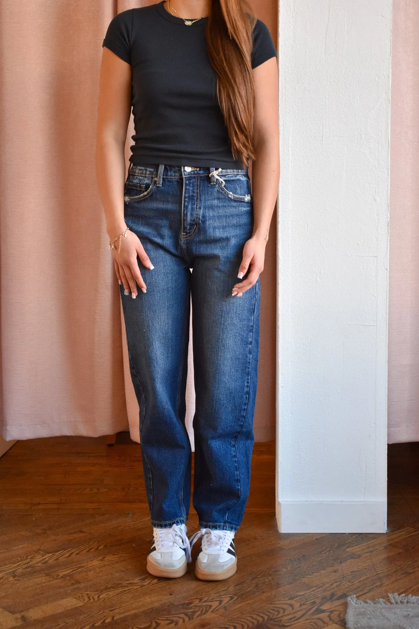 KanCan Jeans High Rise Slim Barrel Jean