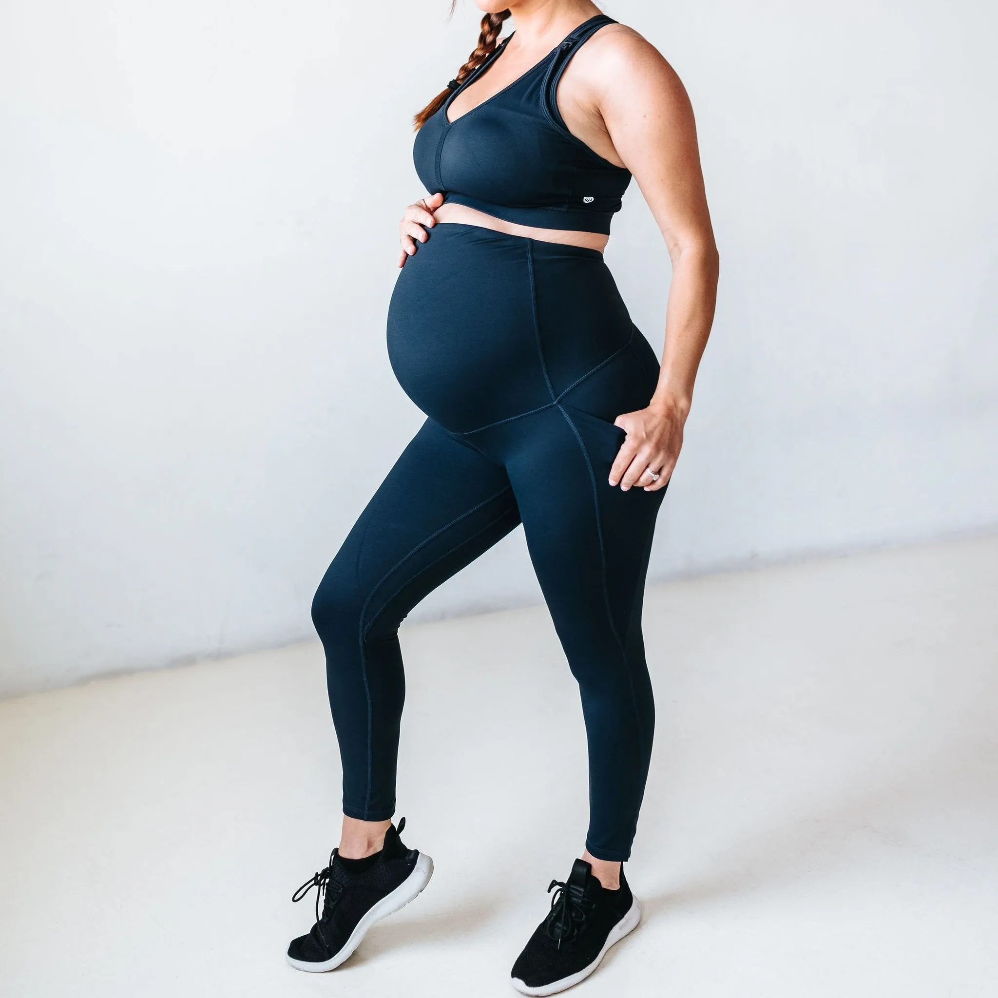 Lux Maternity Pants - Navy