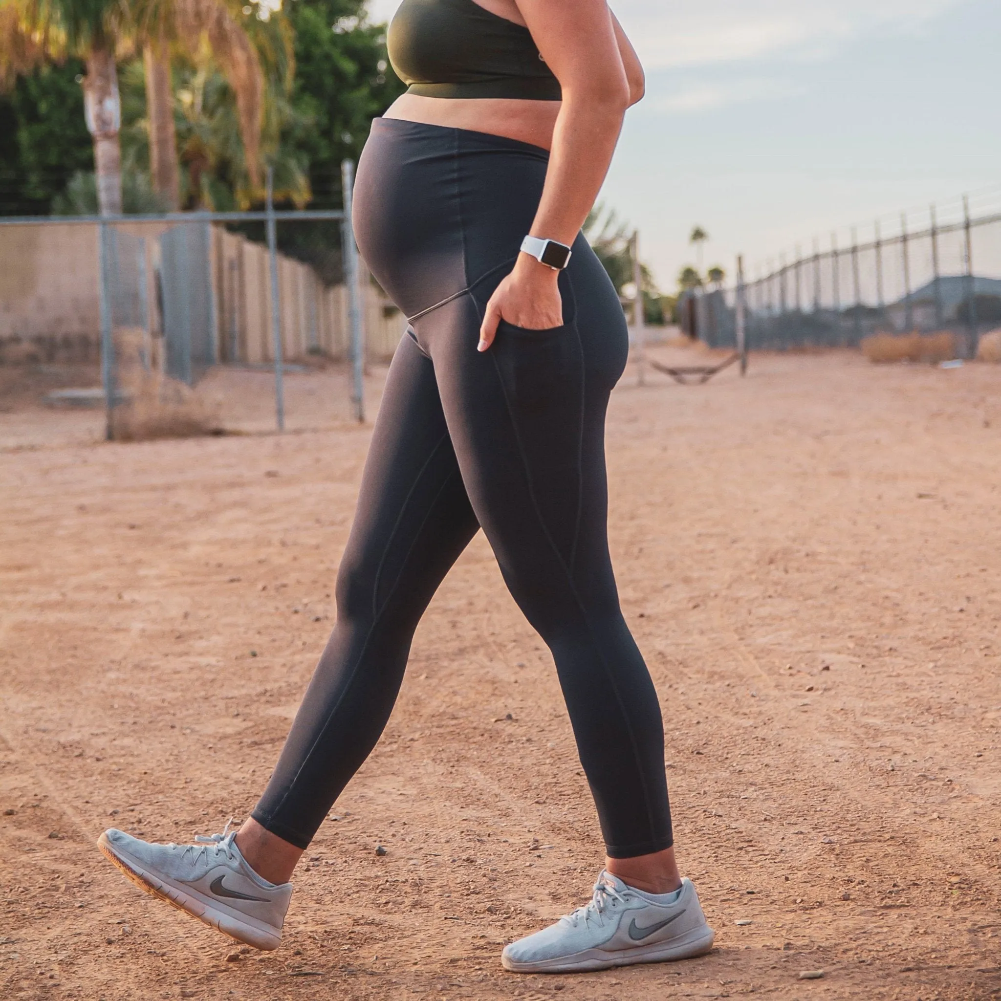 Lux Maternity Pants - Storm