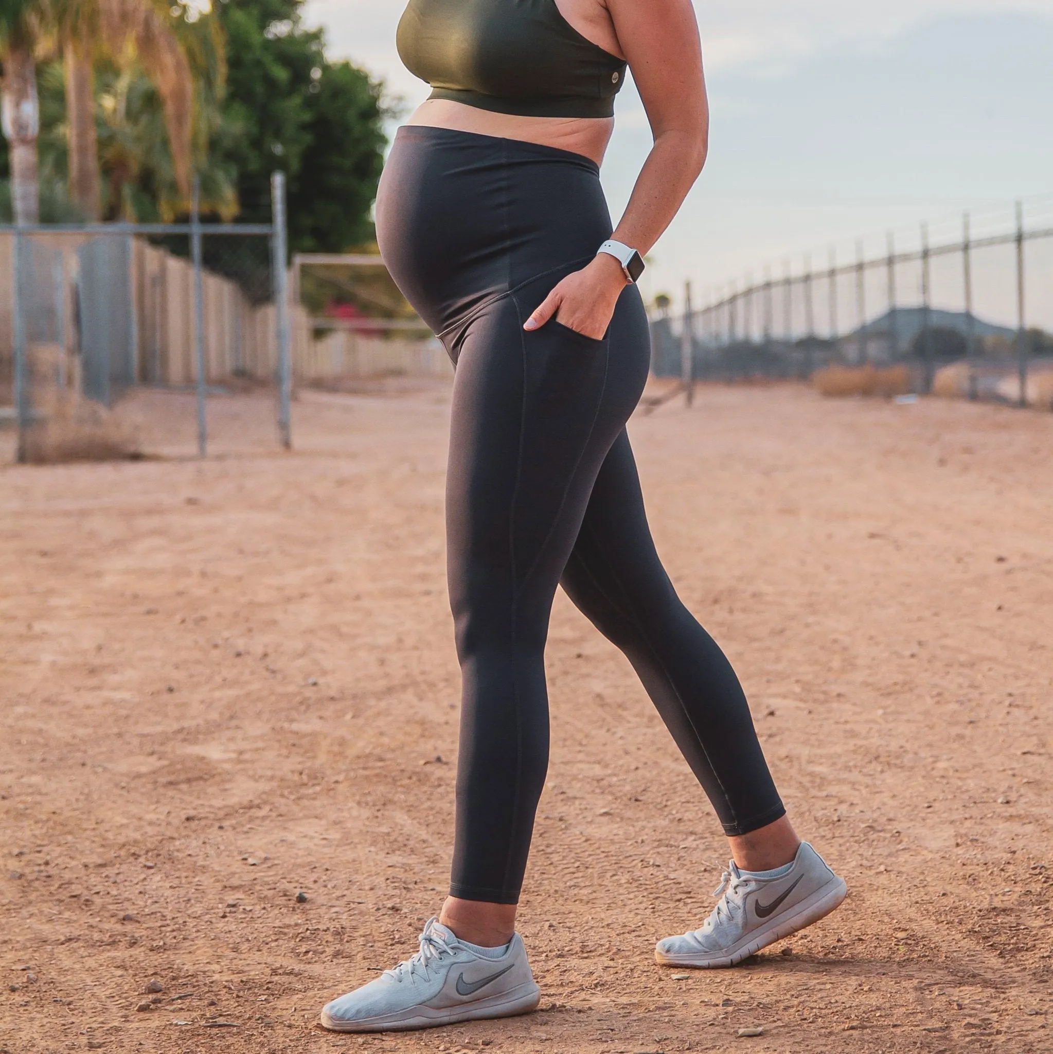 Lux Maternity Pants - Storm