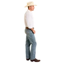 Men's Rock & Roll Two Tone Emb Alpha Jeans BMHBD06692