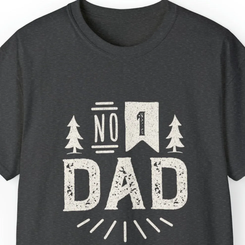 Number 1 Dad Men's Tee - Proud Father's Day T-Shirt