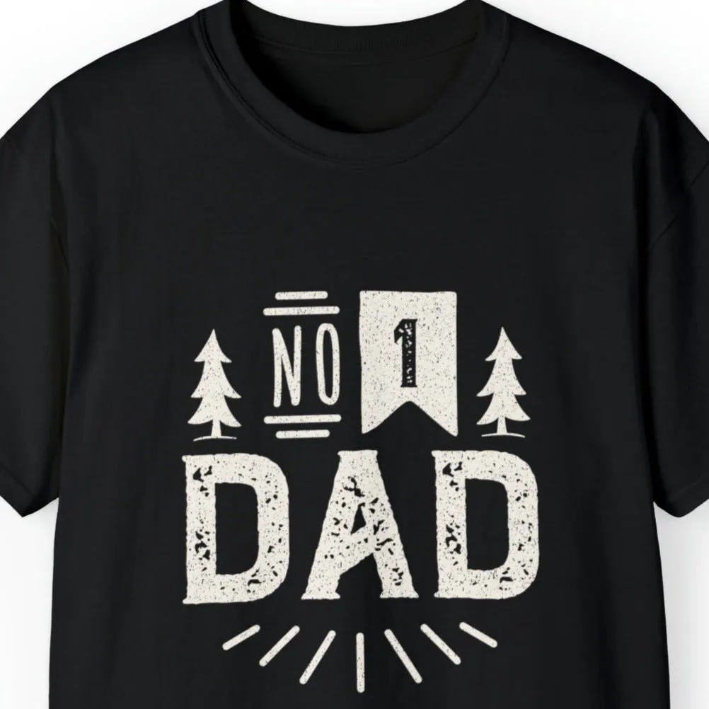 Number 1 Dad Men's Tee - Proud Father's Day T-Shirt