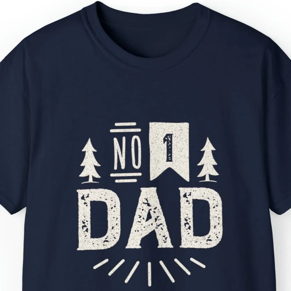 Number 1 Dad Men's Tee - Proud Father's Day T-Shirt