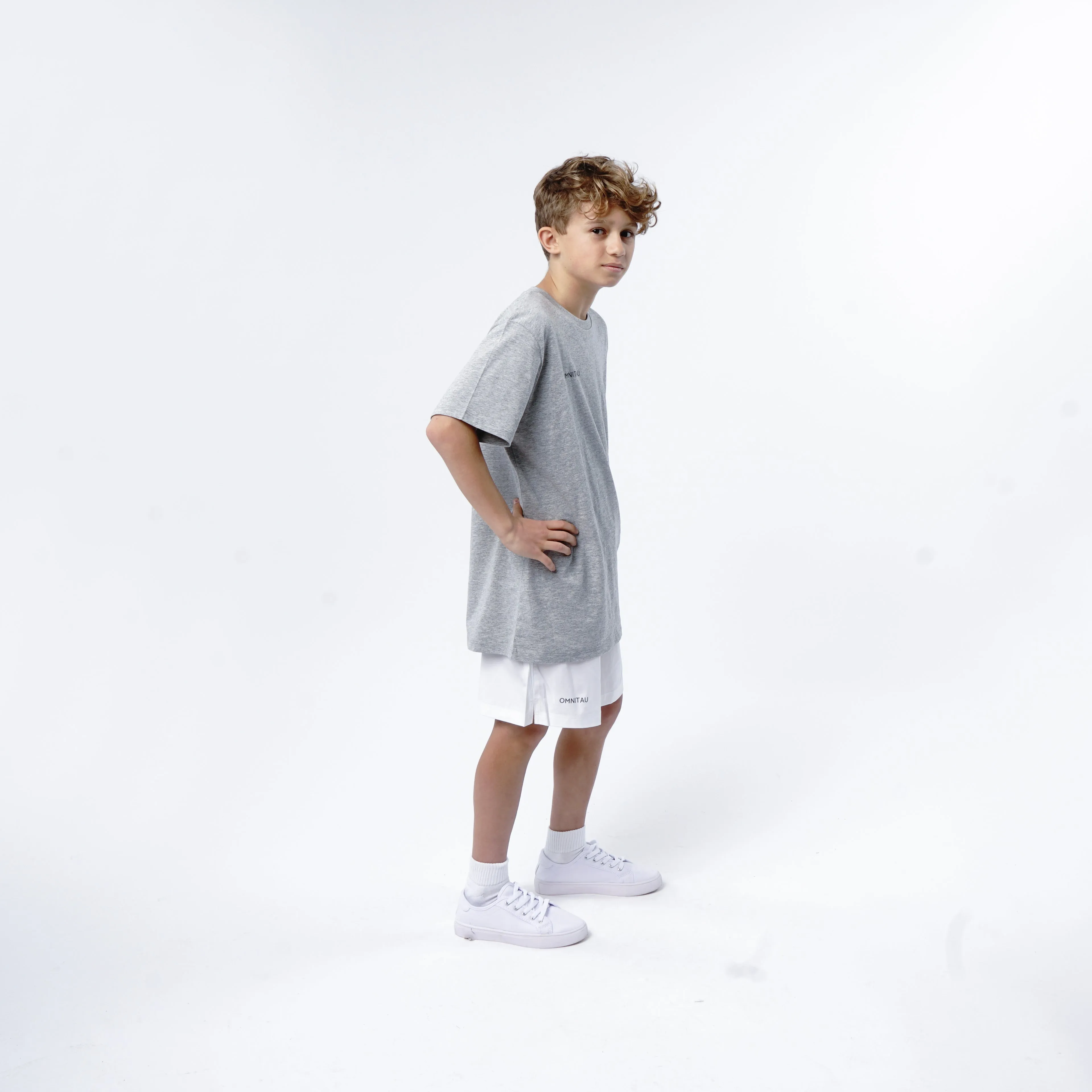 Omnitau Kid's Core Athletics Shorts - White