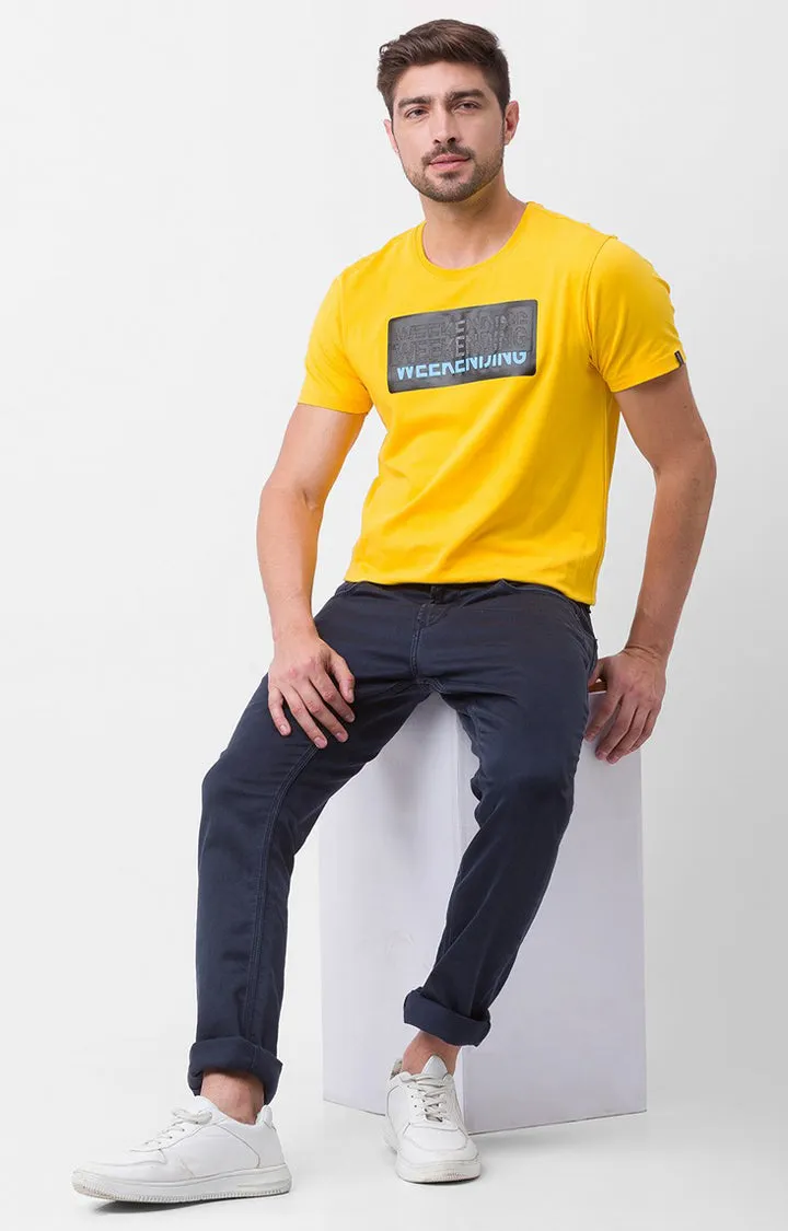 Spykar Indigo Cotton Slim Fit Narrow Length Jeans For Men (Skinny)