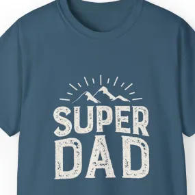 Super Dad Men's Tee - Mountain Landscape Father's Day T-Shirt