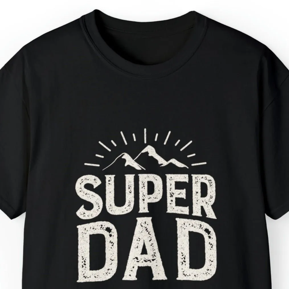 Super Dad Men's Tee - Mountain Landscape Father's Day T-Shirt